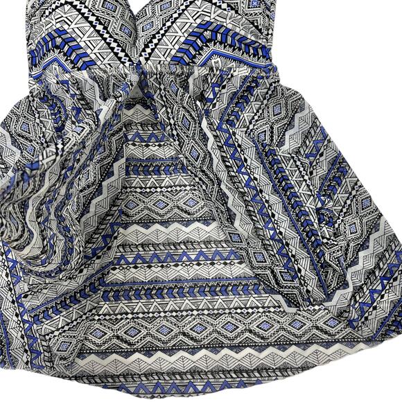 Profile by Gottex Ixtapa Flyaway Bandeau Tankini in Blue/Black Multi 6 - Picture 2 of 8